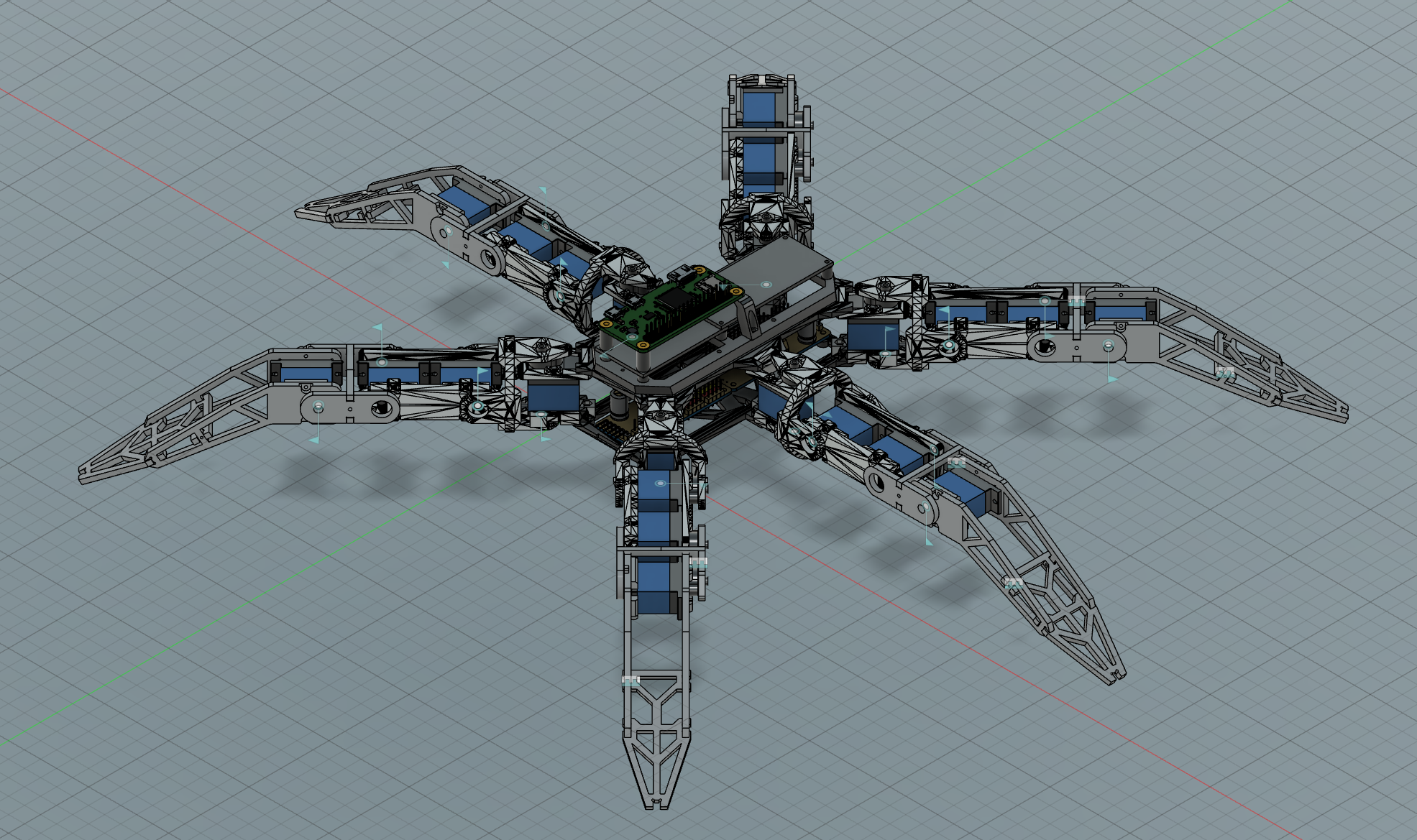 Mark 1 — CAD isometric view