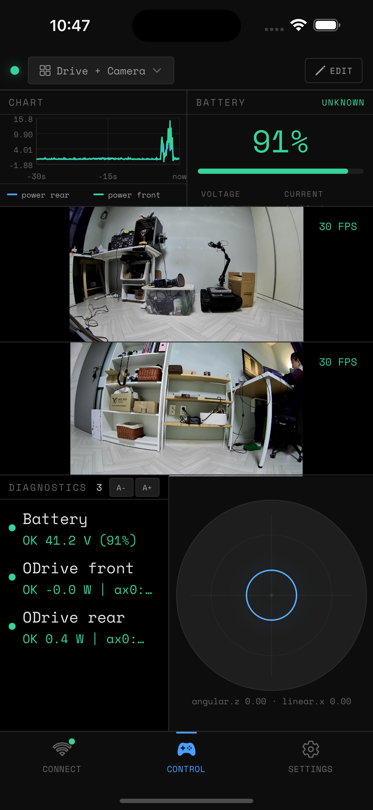ROSDeck — Dashboard layout