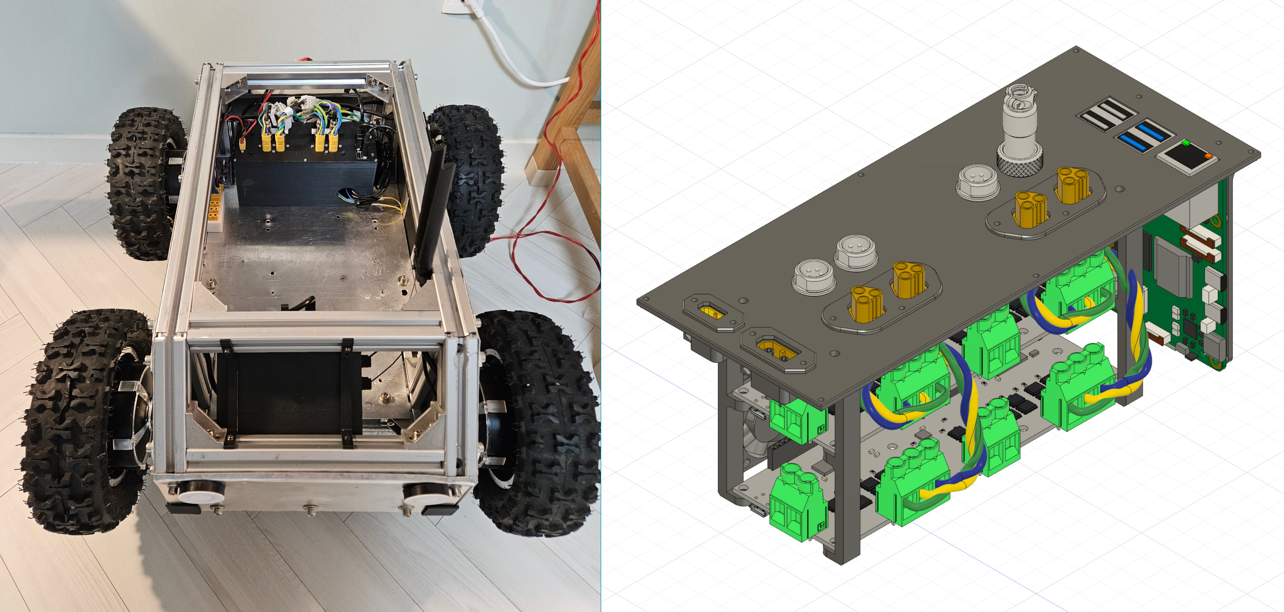 SMUB — top-down view and CAD comparison
